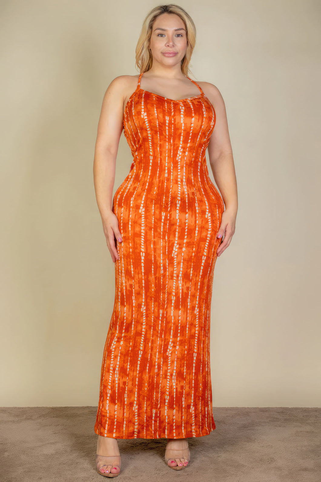 Malorie (Orange) | Maxi Dress (Ships from vendor)